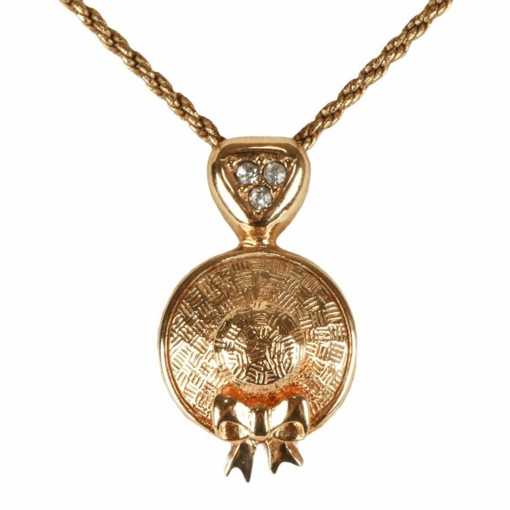Christian Dior Necklace With Hat Pendant
